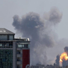 Los ataques aéreos en la Franja de Gaza.