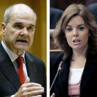 Manuel Chaves González y Soraya Sáenz de Santamaría