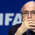 El presidente de la FIFA Joseph Blatter, durante un acto de la organización.