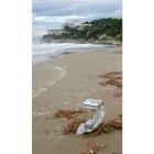 Playa donde se ahogaron los dos jóvenes.