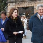 Silvia Clemente y Jesús Posada, ayer, en Soria.