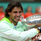 Nadal con su exclusivo reloj cuando ganó en Roland Garros.