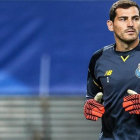 Iker Casillas, en un reciente entrenamiento con el Oporto.
