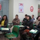 Un momento del acto celebrado ayer en la sede de la UGT