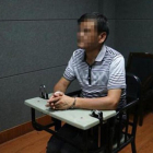 El escritor chino Liu Yongbiao, detenido, en una imagen facilitada por la policía de Zhejinag.