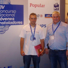 Ángel Fernández y su tutor en el Nacional de FP en Madrid. DL