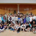 El grupo de alumnos extranjeros visitó el consistorio.