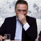 Alfredo Prada ayer, en la rueda de prensa en Montevideo.