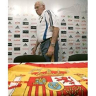 El seleccionador Luis Aragonés ha demostrado entrega en el puesto