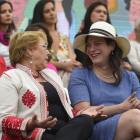Michelle Bachelet y Daniela Vega, el 8 de marzo.