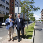 Agustín Rajoy y Antonio Silván, en las medianas mejoradas en la zona del Área 17