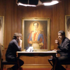 Jordi Évole y Nicolás Maduro, en una imagen de Salvados.