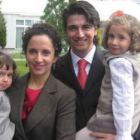 Loida Corral y David Enrique Robles, en una fotografía de familia.