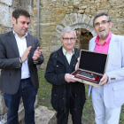 Iván Alonso, Diego Rodríguez Cubero y Daniel Santos, ayer en el Monasterio de Montes. L. DE LA MATA