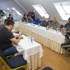 Imagen de la negociación del comité con los enviados de Vestas