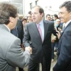 Jesús Esteban junto al presidente Herrera y Ángel Villalba en una imagen de archivo