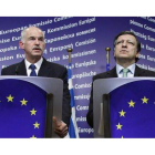 Papandreou y Barroso, en una imagen de archivo.
