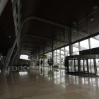 Instalaciones desiertas del aeropuerto de León