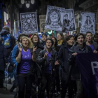 Manifestación contra la violencia machista, el pasado 15 de febrero en Barcelona.