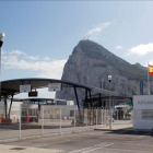 El Peñón de Gibraltar, visto desde la frontera española, el pasado 15 de noviembre.