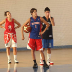 Plantilla del equipo berciano entrenando ayer.