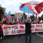 Miles de personas colapsaron el centro de Ponferrada en la manifestación.