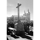 Romería de los años veinte a la iglesia de La Virgen del Camino.