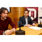 El jugador leonés, durante su intervención de ayer en el Club de Prensa de Diario de León.