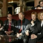 De Prada, tras el jurado:  Longares, Gimferrer, De Cuenca, Ángela Valvey y Elena Ramírez