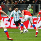 Messi, durante una acción del partido.
