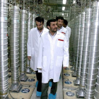 Ahmadinejad, en la planta de Natanz, en una imagen de archivo.