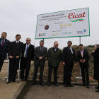 Responsables del proyecto de Cicat en la visita realizada a Cubillos hace un año.