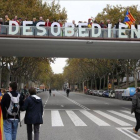 Imagen de la concentración del pasado 13 de noviembre en Barcelona contra la judicialización del proceso independentista.