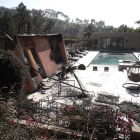 Una casa devastada por el incendio forestal ‘Woolsey’ en Malibú, California. MIKE NELSON