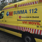 Una ambulancia de Emergencias de la Comunidad de Madrid.