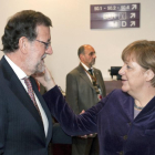 El presidente Mariano Rajoy a su llegada a Bruselas para participar en la cumbre europea