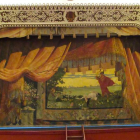 Cenefas del arco de embocadura y telón del Teatro Villafranquino Enrique Gil y Carrasco. DL