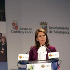 Arantza Quiroga, ayer en Salamanca.