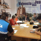 La Junta Local de Seguridad durante la reunión mantenida ayer.