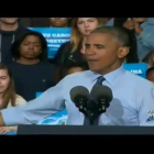Discurso de Obama contra los republicanos en Carolina del Norte.