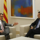 Artur Mas y Mariano Rajoy en uno de sus encuentros en La Moncloa.