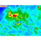 Niveles de monóxido y nitrógeno en Europa captados por el satélite Sentinel P5. ESA