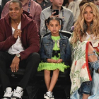 La familia Carter-Knowles al completo, en el partido de los 'All Stars'.