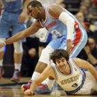 Rubio por los suelos en un partido ante los Clippers.