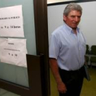 El pedáneo de Villanueva, Manuel Benavente, ayer en el juzgado