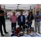 Un momento de la presentación de la feria, ayer, en la plaza Mayor.