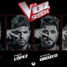 Los coachs de La Voz Senior, en una imagen promocional del concurso de A-3.