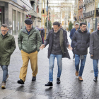 Edmundo Bal, Francisco Igea y otros cargos de Cs pasean ayer por Valladolid. E. GARCÍA