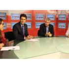 Silvia García Nogueiro, Miguel Ángel Blanco, Alider Presa y Juan Carlos Franco en el programa La Tertulia. ANA F. BARREDO