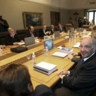 Julio Fermoso, en el consejo de administración de Caja Duero celebrado el martes pasado.